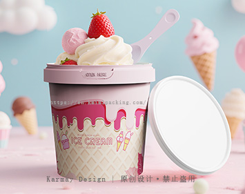 500ml 冰淇淋容器