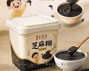 1L方形IML塑料容器｜定制儿童食品包装解决方案